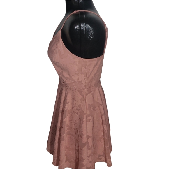 Shein Pink Floral Patterned Spaghetti Strap Dress S - Picture 4 of 5